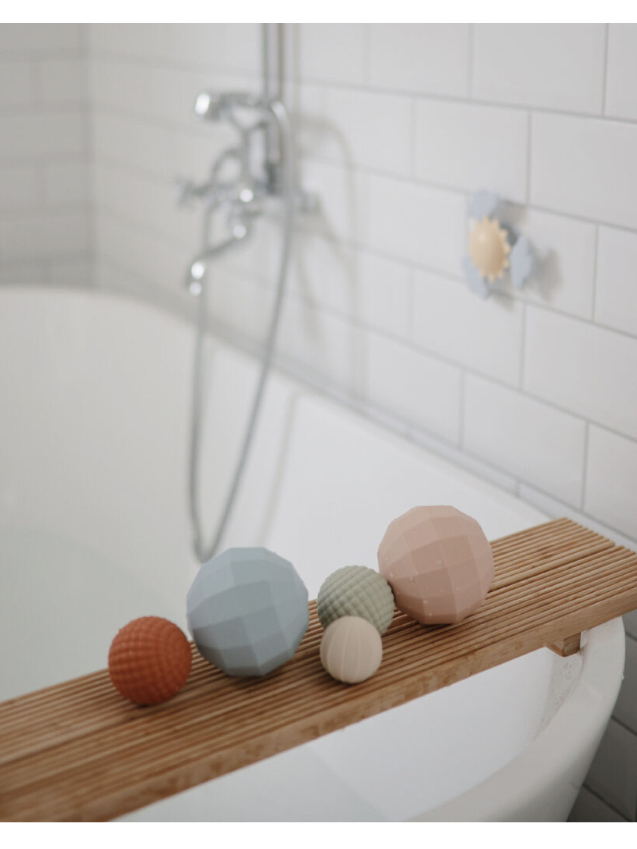 Mushie&nbsp;​​Nesting Spheres Sensory Toy Blush image number 5
