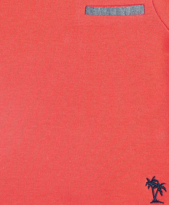 Red Slub T-Shirt image number 3
