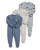 Whale Sleepsuits 3 Pack image number 1