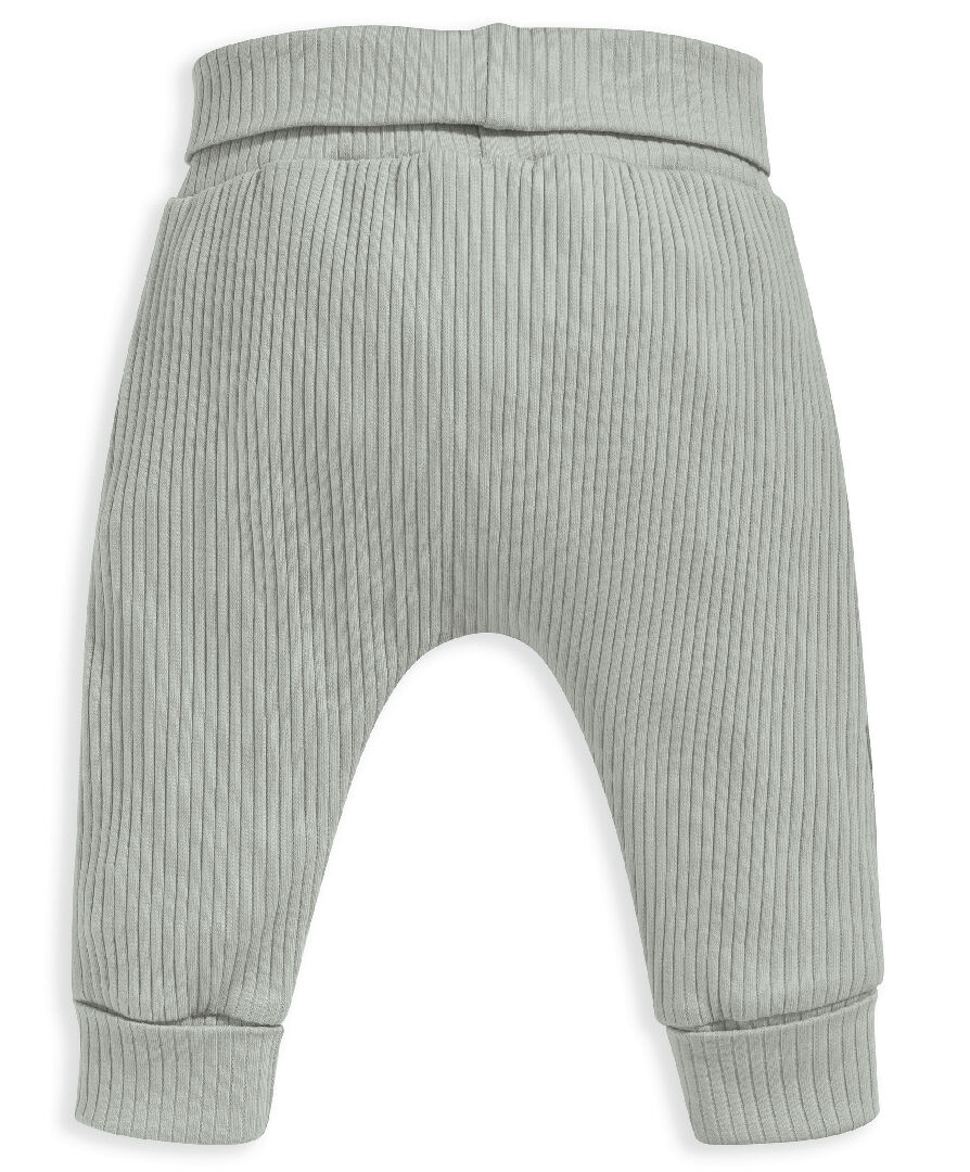 Organic Cotton Green Ribbed Leggings image number 2