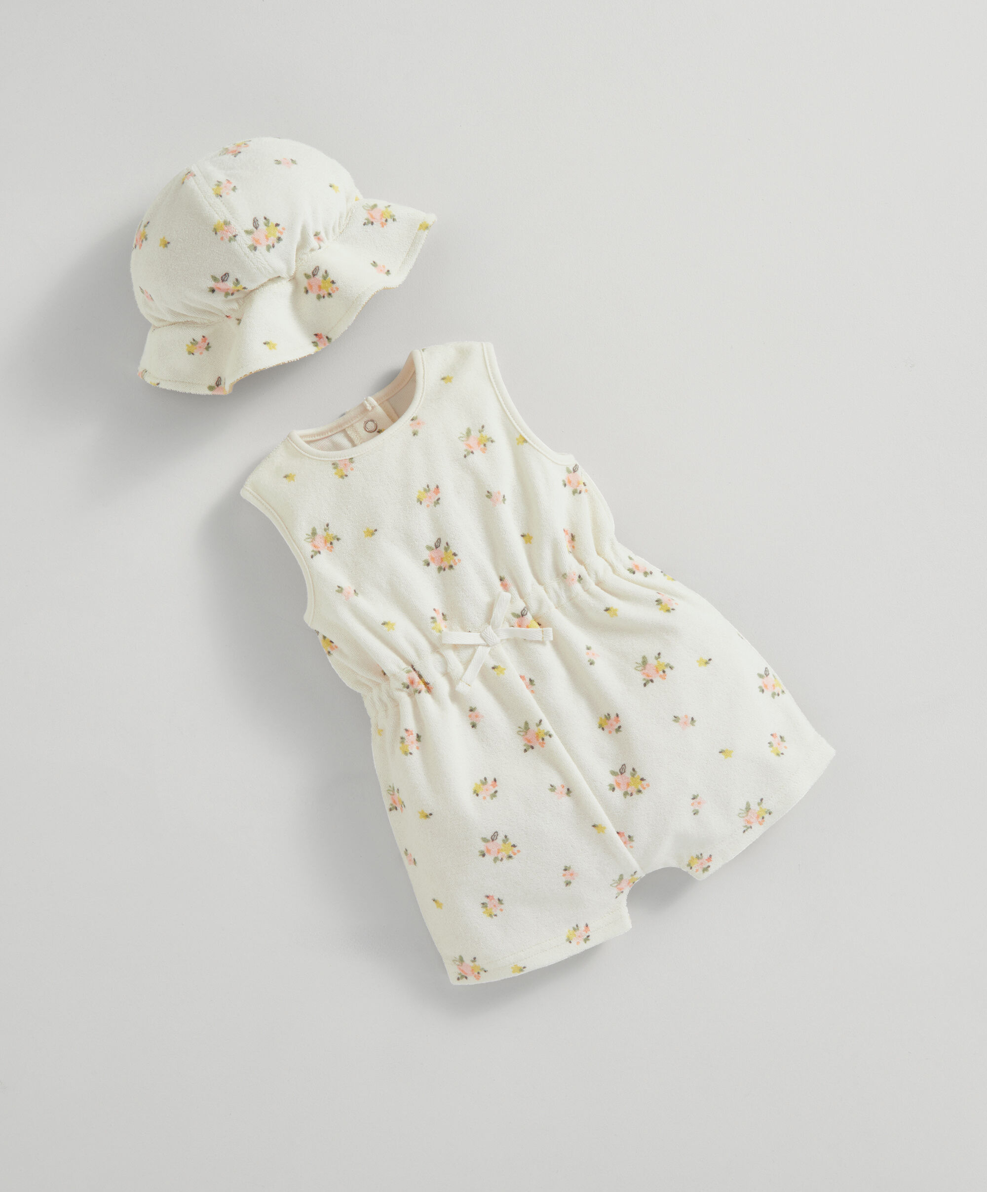 Fruit Towel Romper and Hat Set - 2 Piece Set image number 1