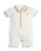 Yellow Football Embroidered Romper image number 3