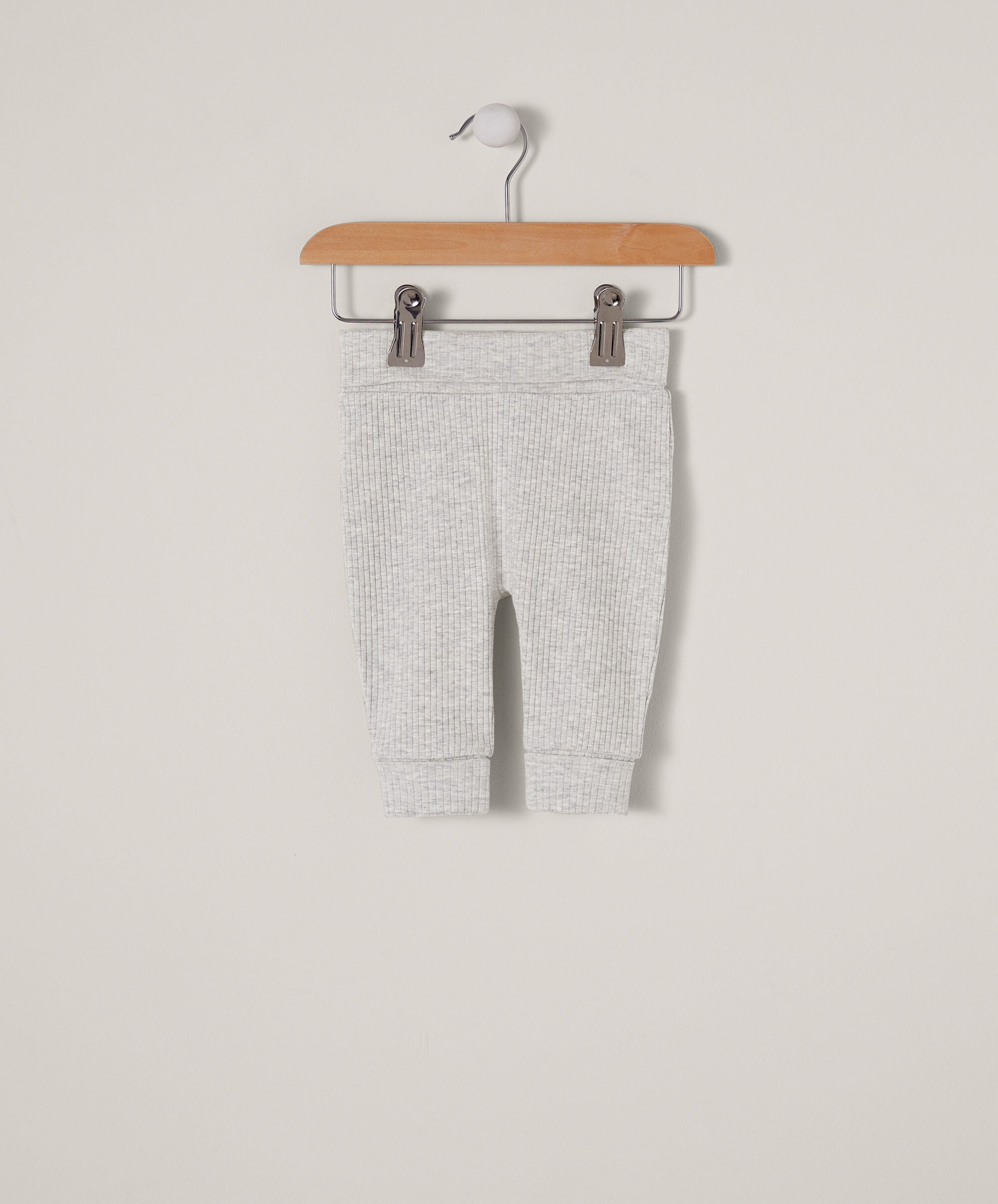 Grey Rib Leggings image number 3