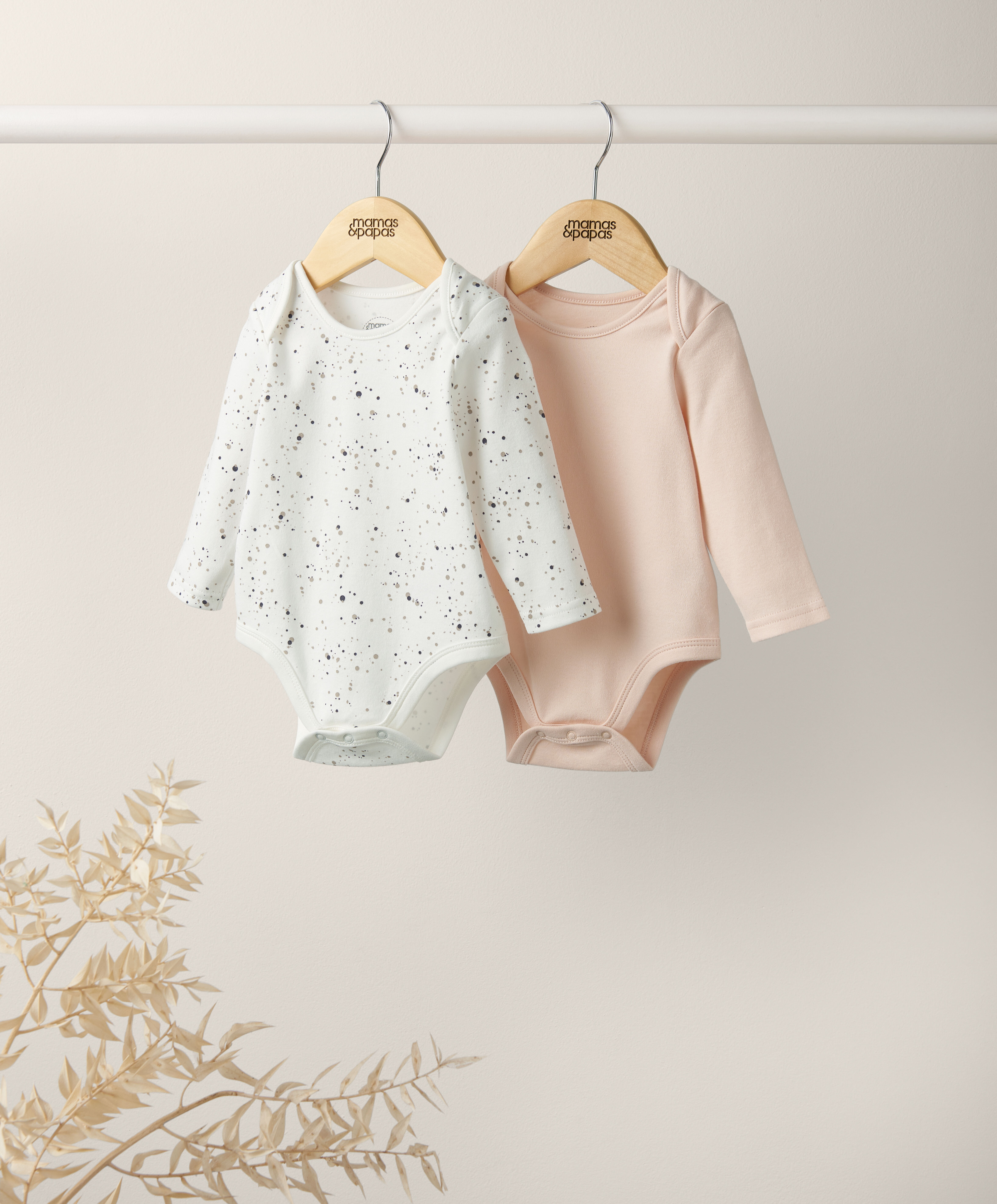 Buy Mamas & Papas 2 Pack Spot Bodysuit Set Sleepsuit Multipacks