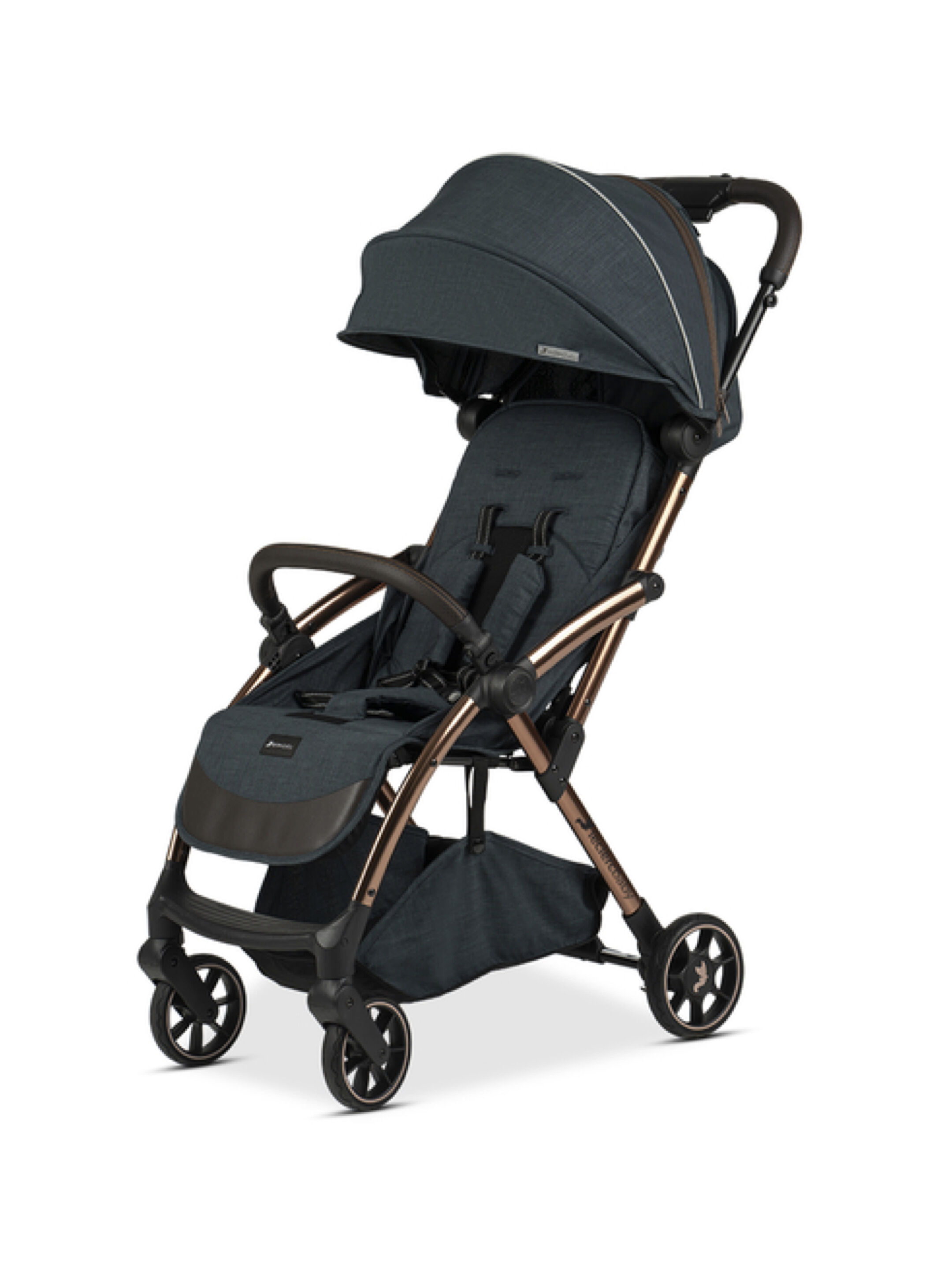Leclerc Influencer Air Stroller with Bumper Bar, Sun Canopy and Footrest - Denim Blue image number 1