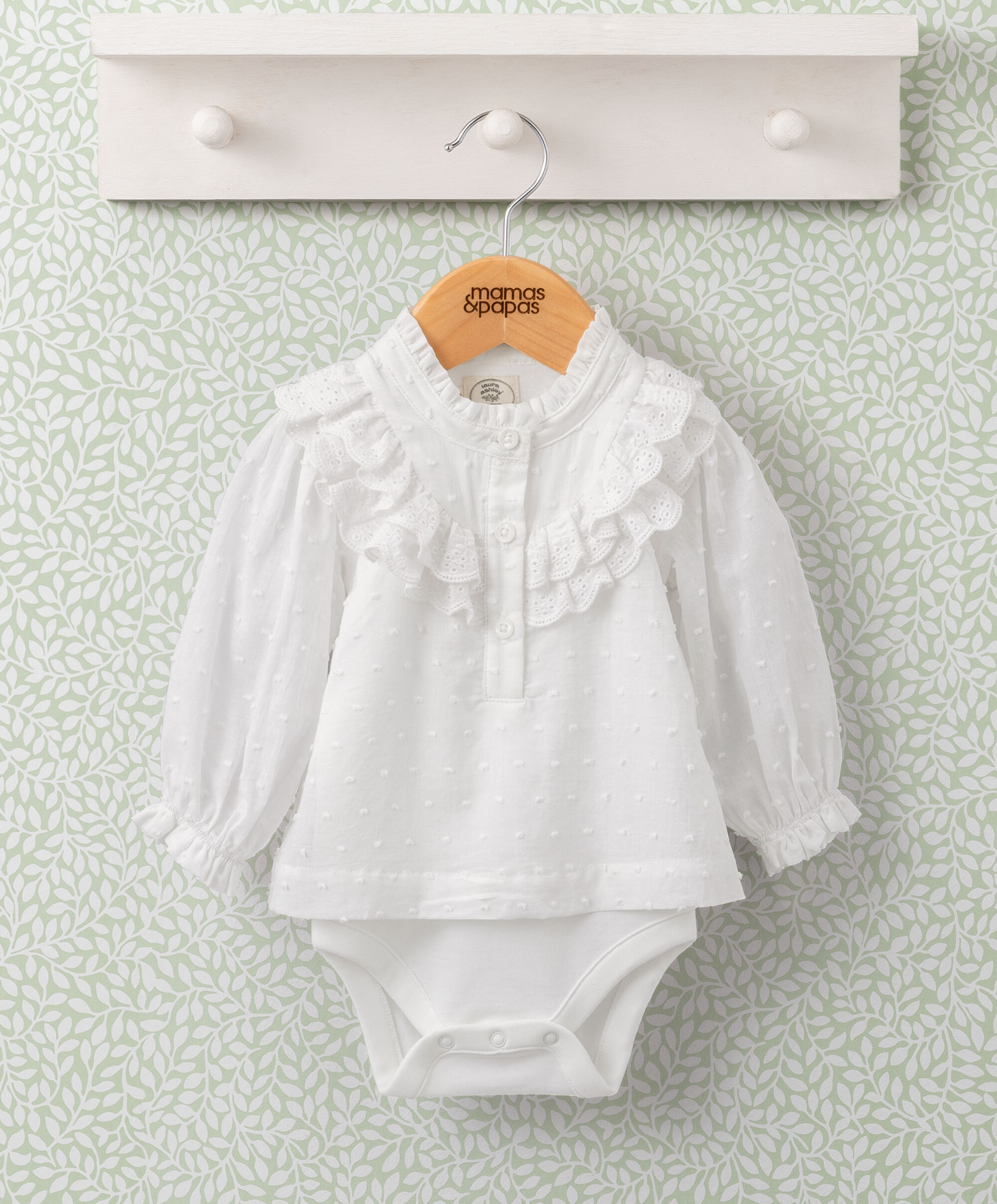 Lace Frill Bodysuit image number 1