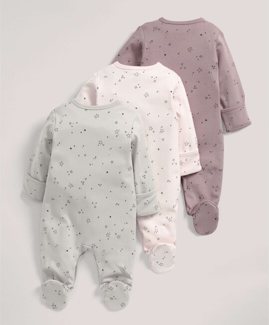 3 pack Pink Stars All-In-Ones- 18-24 months image number 2