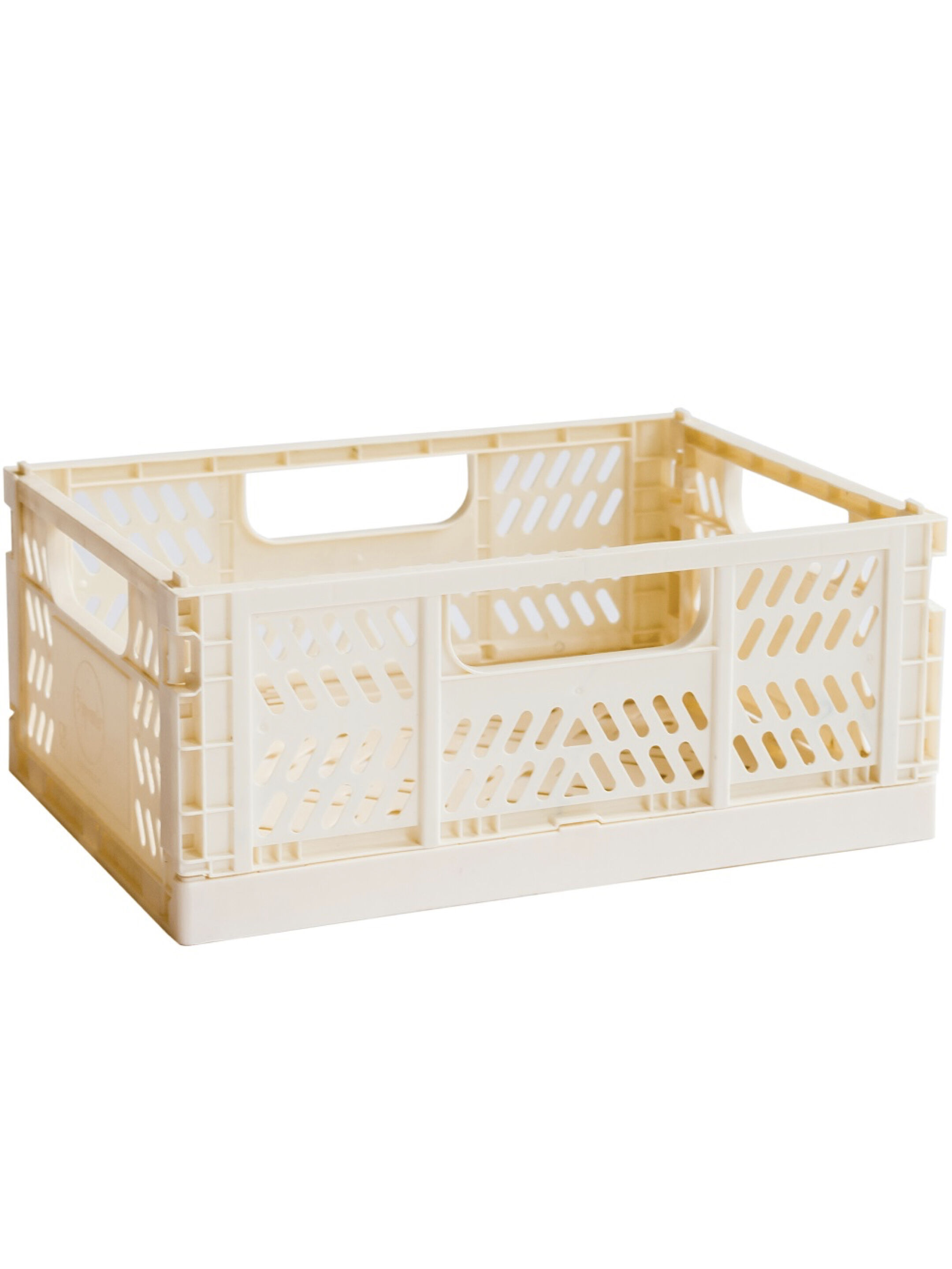 3 Sprouts Modern Folding Crate Medium - Cream image number 1