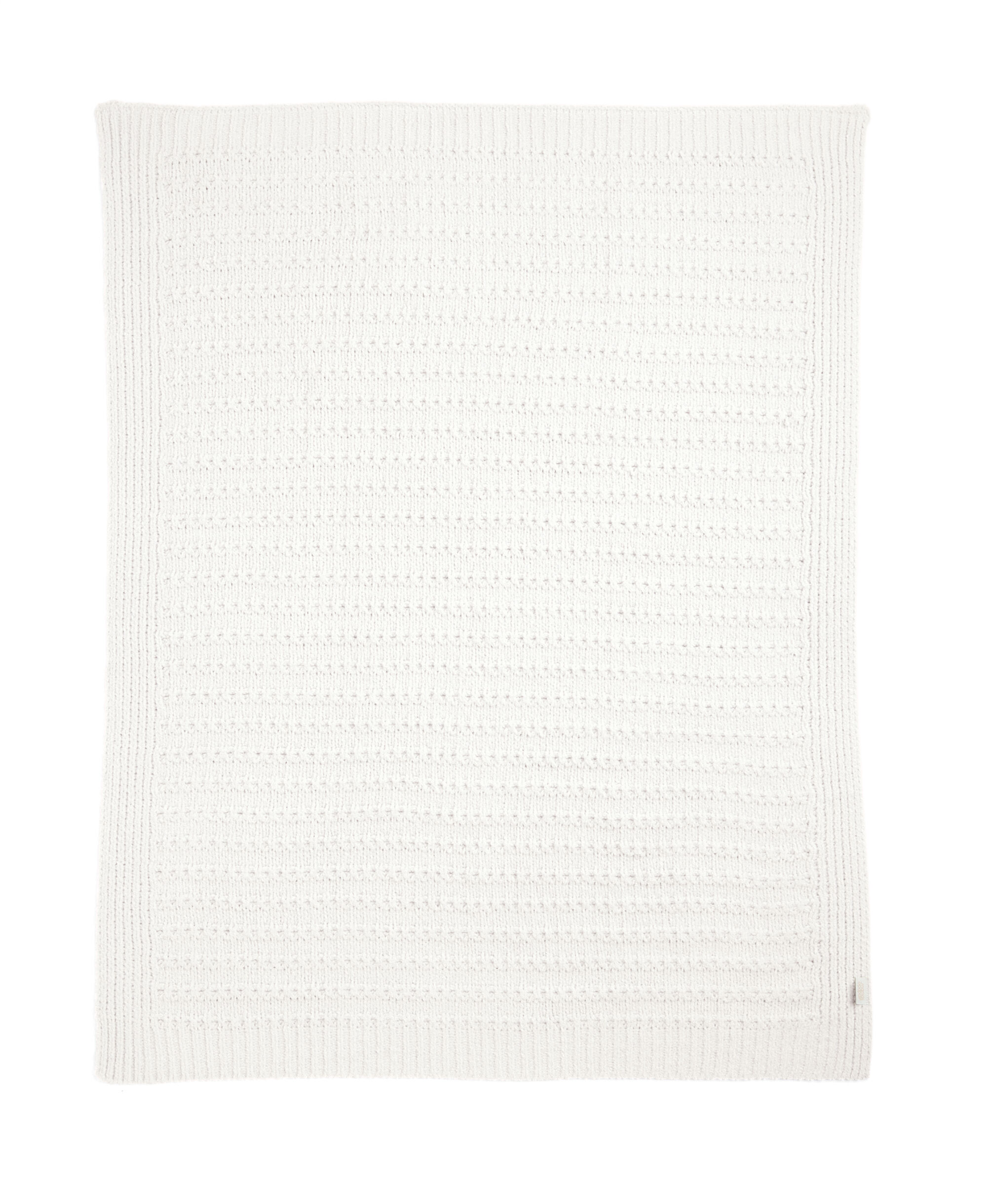 Chenille Blanket - White Stripe image number 4