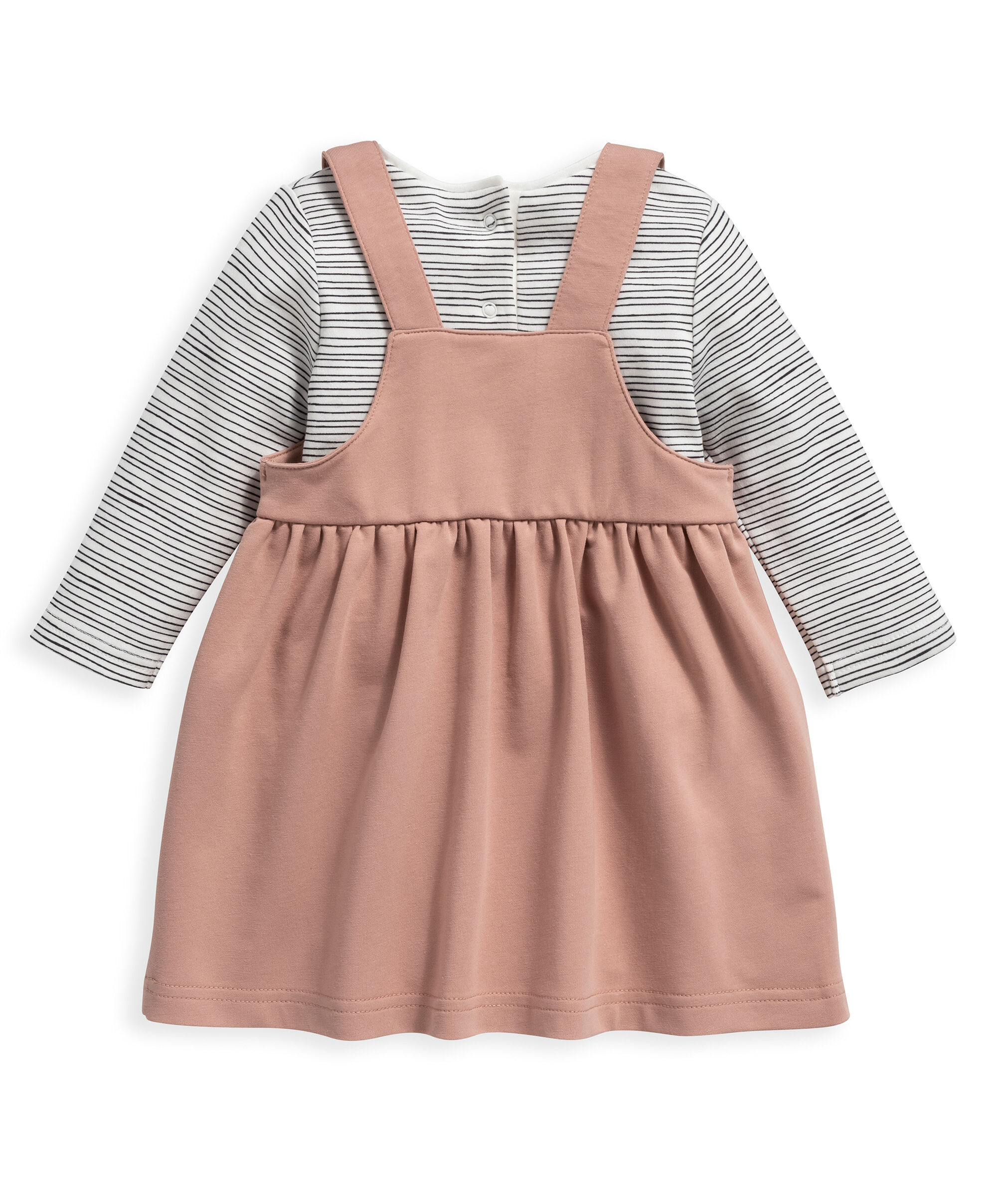 2 Piece Pink Pinafore Dress image number 2