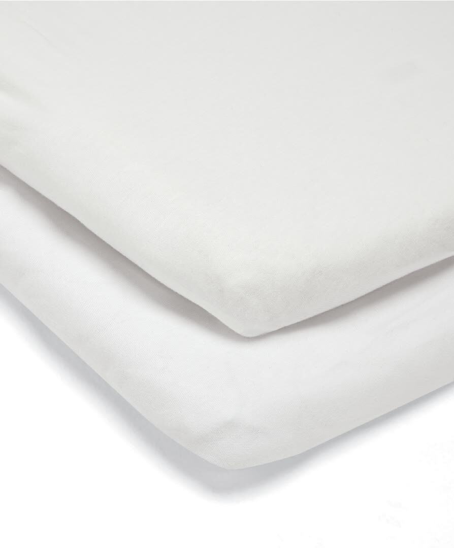 Universal Crib Sheets - White (Pack of 2) image number 2