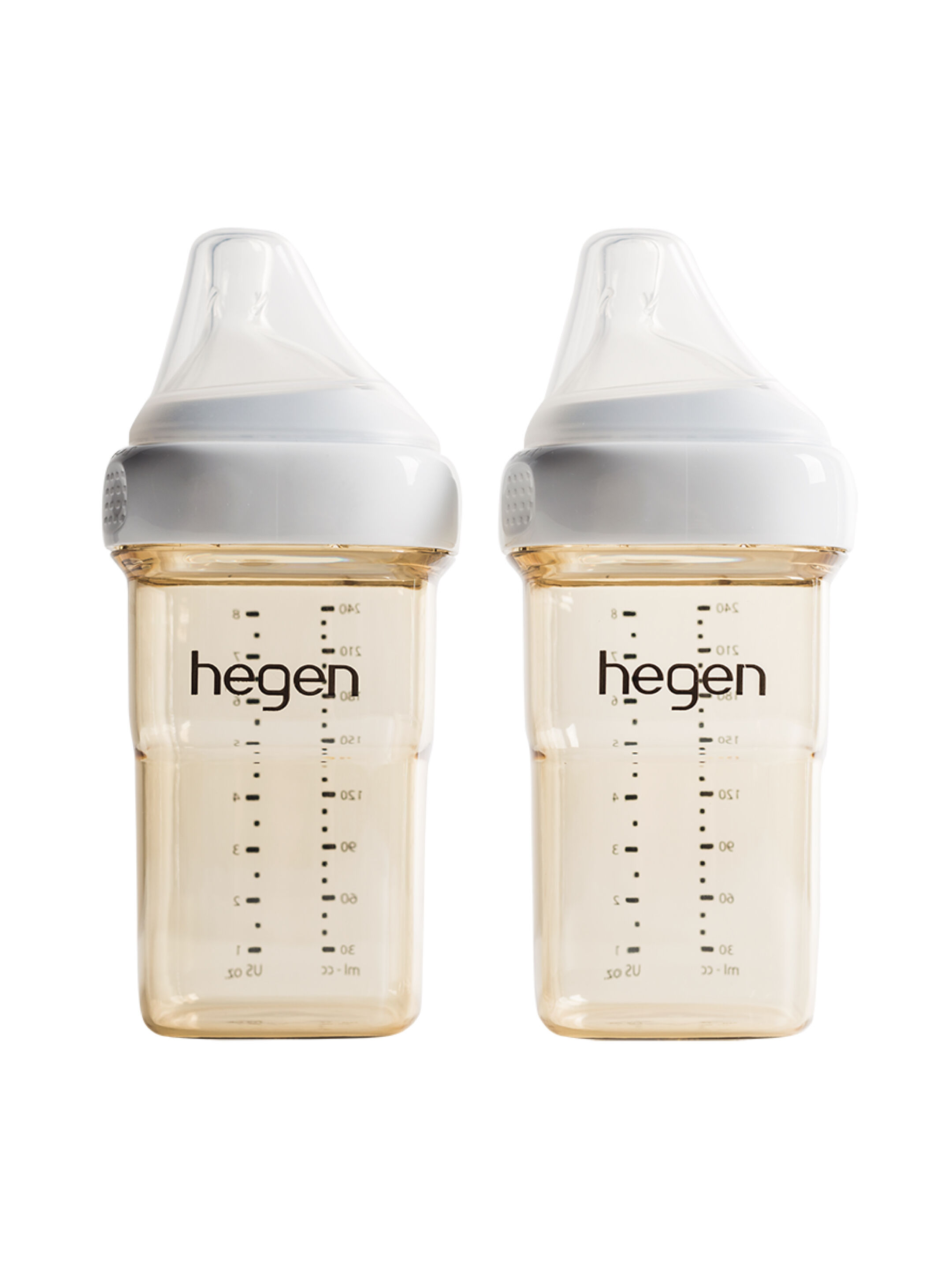 Hegen PCTO&trade; 240ml Feeding Bottle -2 Pack with 2x Medium Flow Teat (3 to 6 months) image number 1