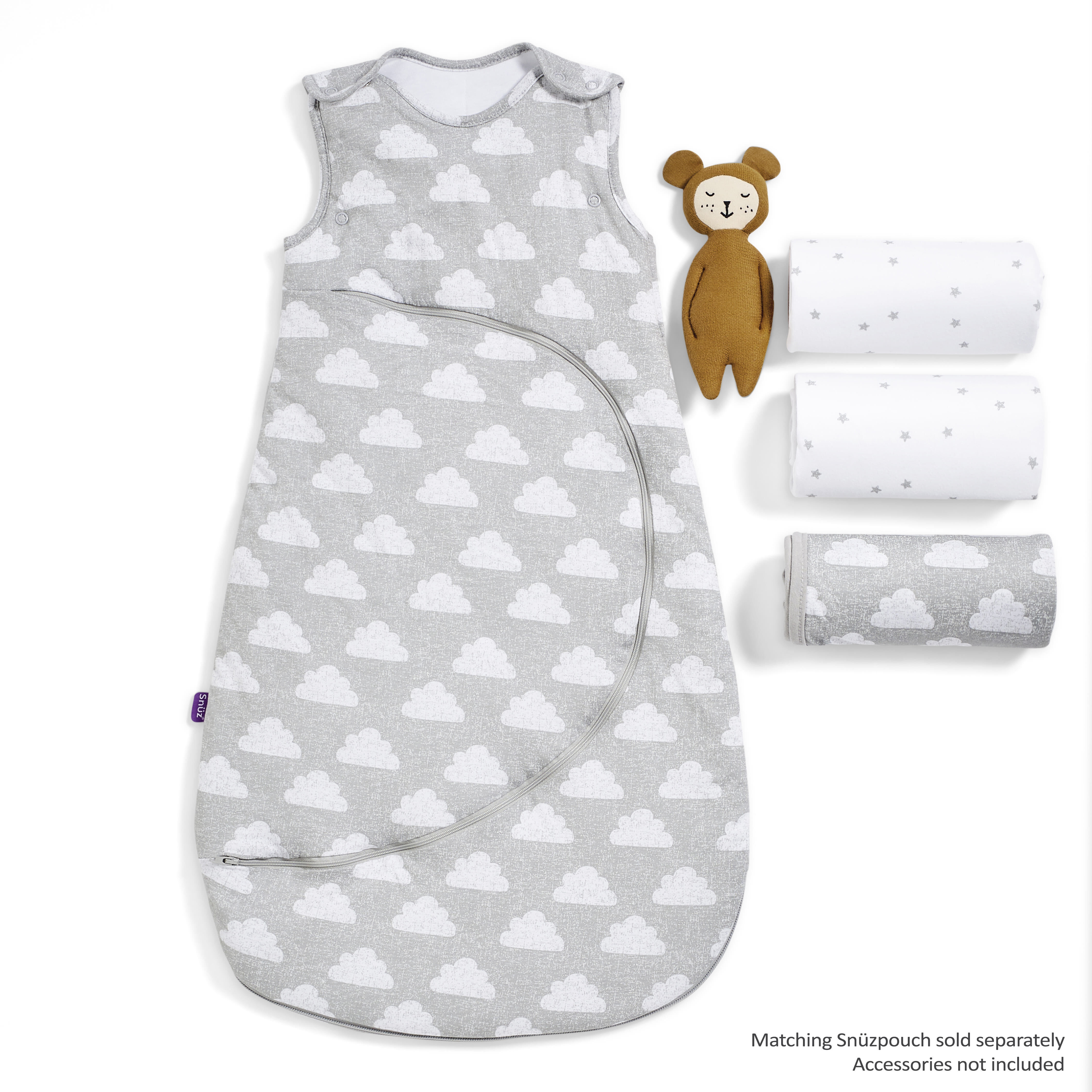 Snuz 3pc Crib Bedding Set &ndash; Cloud Nine image number 3