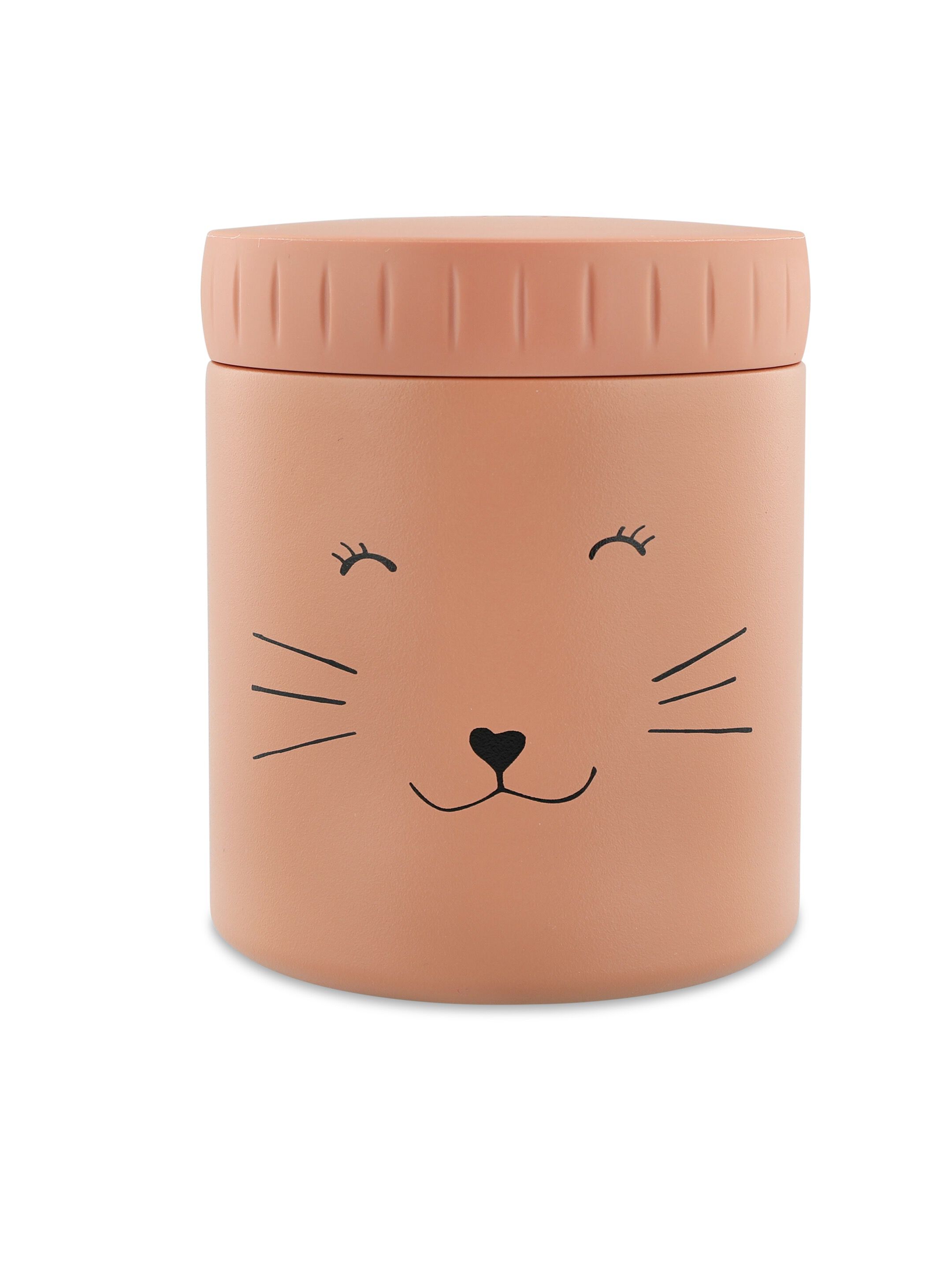 Trixie Insulated Food Jar (350ml) Mrs. Cat - Pink image number 1