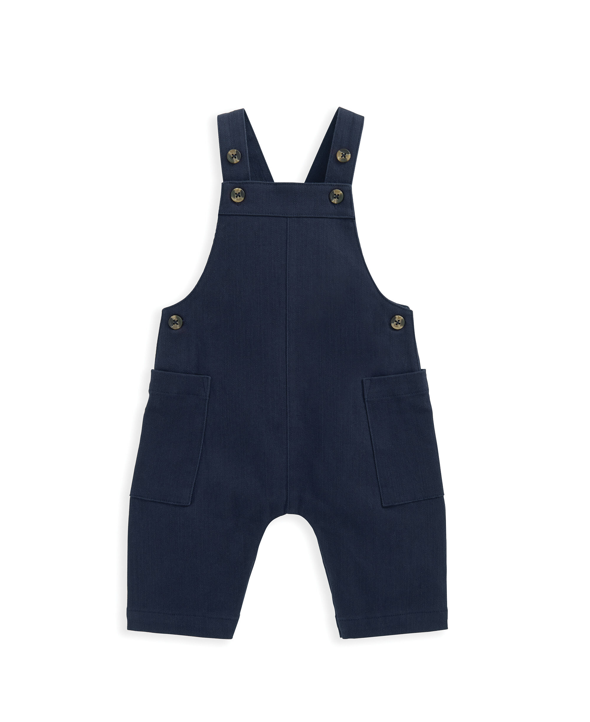 2 Piece Stripe Shirt & Dungaree Set - Blue image number 3