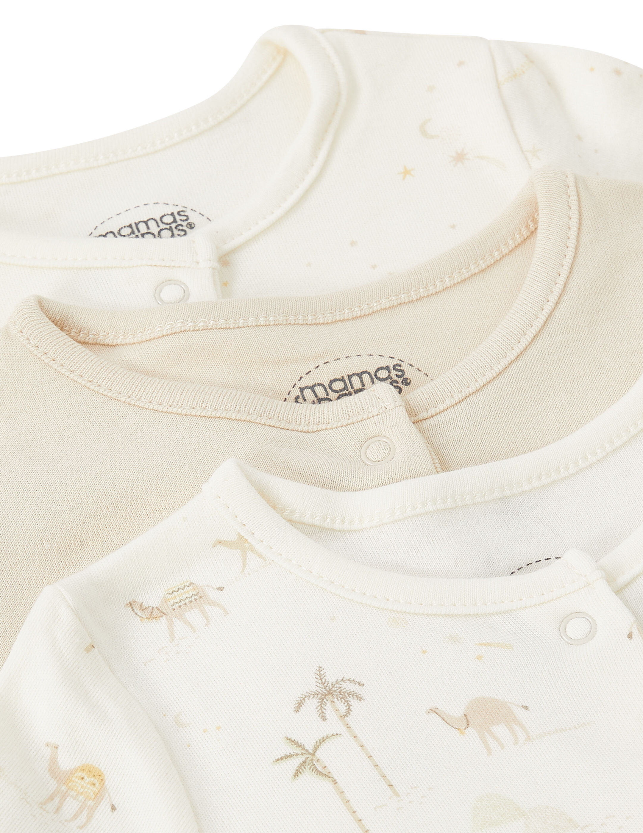 3 Pack Desert Sky Sleepsuits image number 2