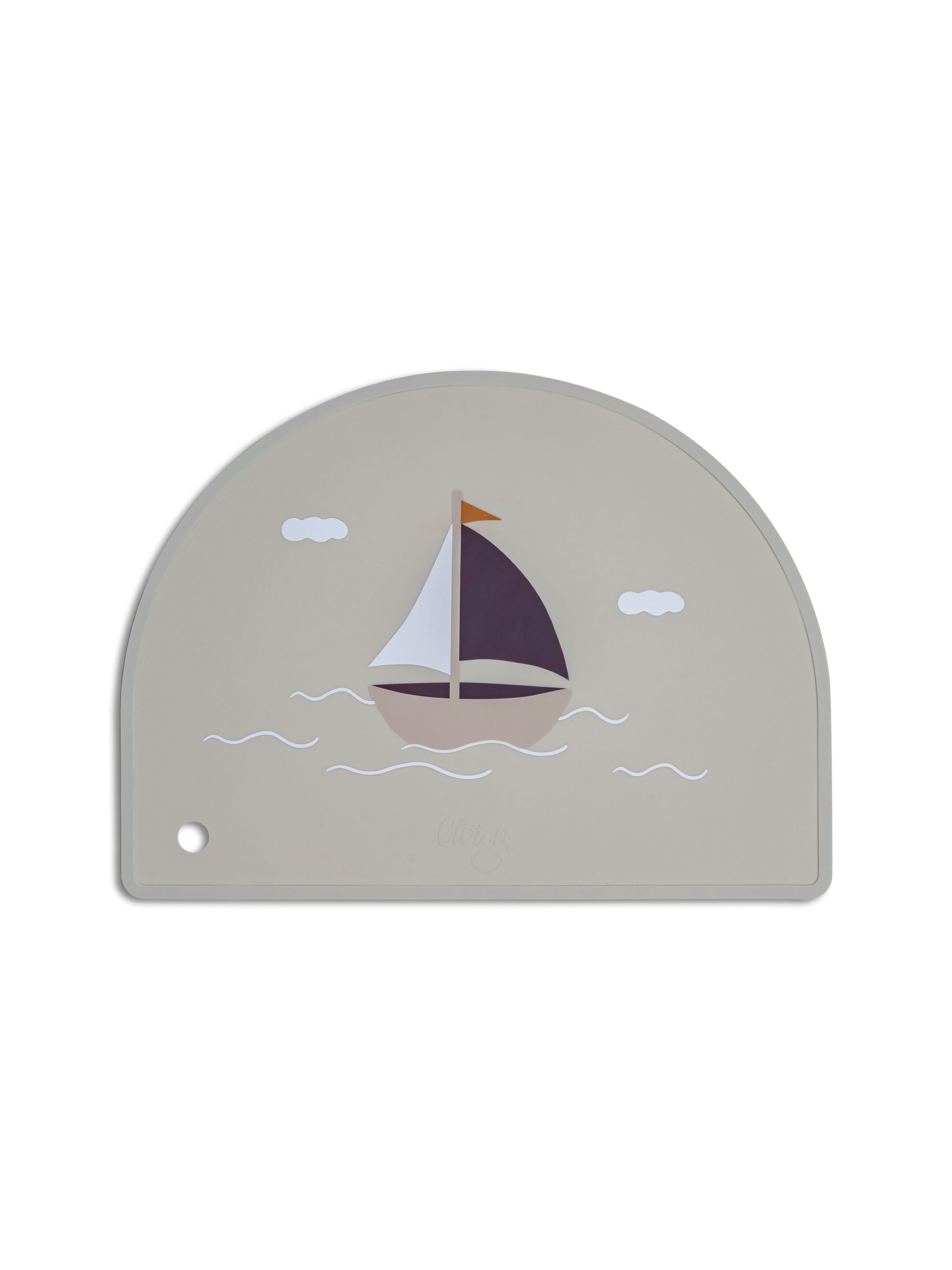 Citron Silicone Placemat Semicircle - Vehicles