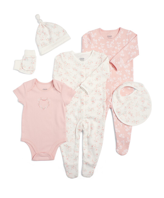 Pink Baby Clothes Multipack - Set Of 6 image number 1