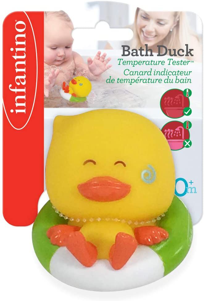 INFANTINO  BATH DUCK SQUIRT &amp; TEMPERATURE TESTER