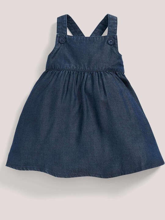 Chambray Pinafore Denim Blue- 12-18 months image number 1