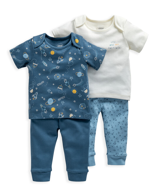 Space Print Jersey Pyjamas 2 Pack image number 1