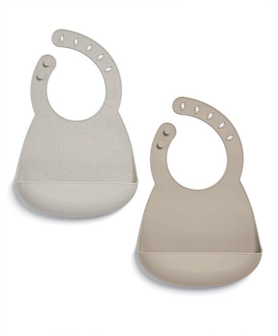 Juice High Chair with Silicone Bibs Set - Washed Grey image number 3