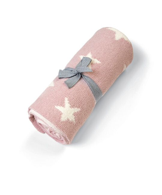 Chenille Blanket - Pink Star image number 2
