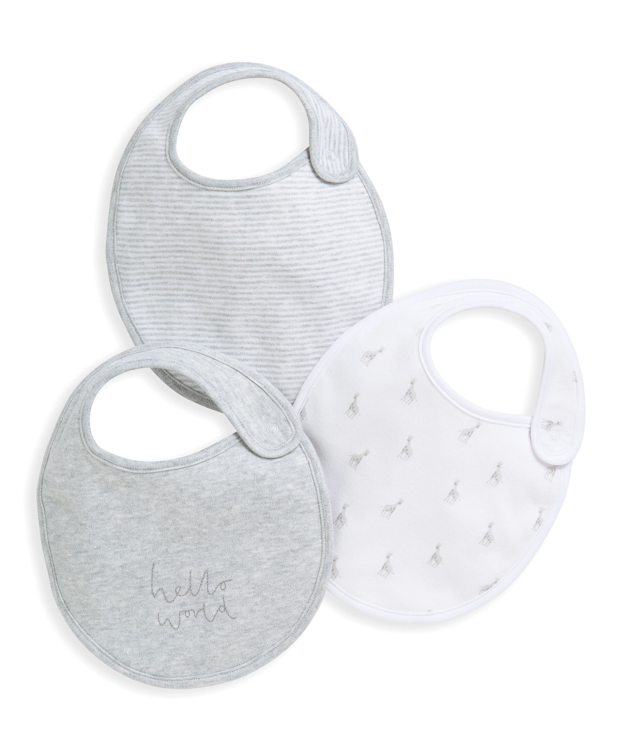 3 Pack Elephant Bib Set image number 1