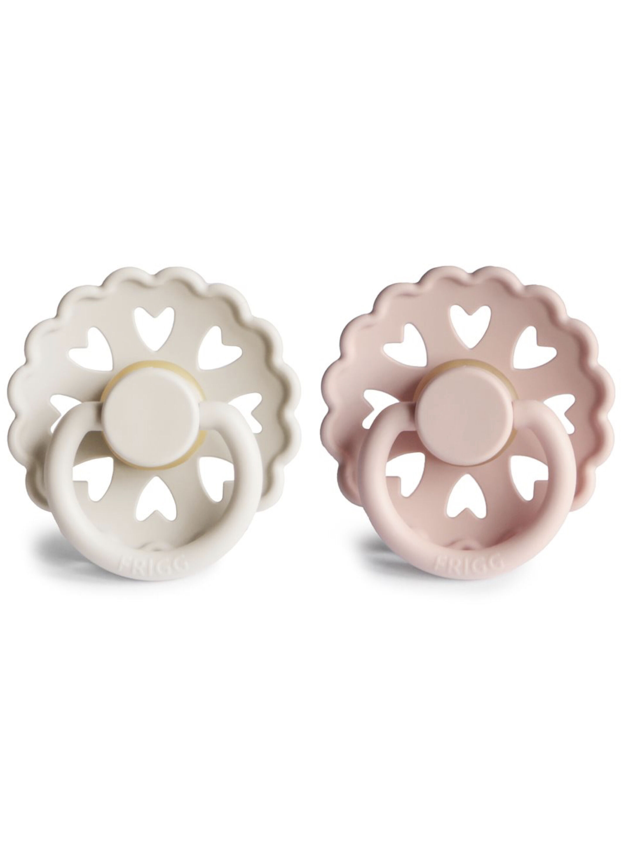 FRIGG Fairytale Latex Baby Pacifier 6-18M 2-PackCream/Blush Size 2 image number 2