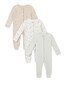 Ditsy Floral Sleepsuits 3 Pack image number 1