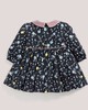 Floral Print Cotton Dress with Collar Navy- 2-3 yrs image number 2