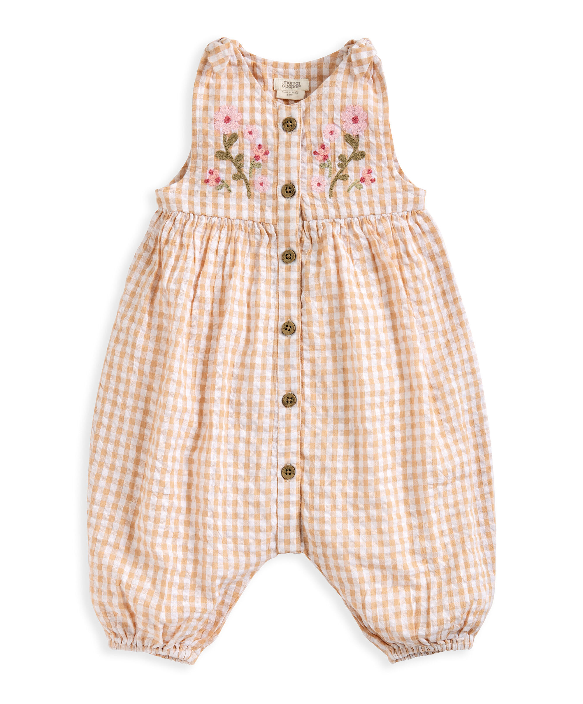 Gingham Dungarees  image number 2