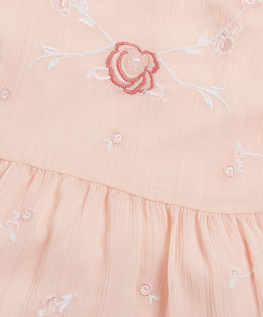 Embroidered Tiered Dress image number 3