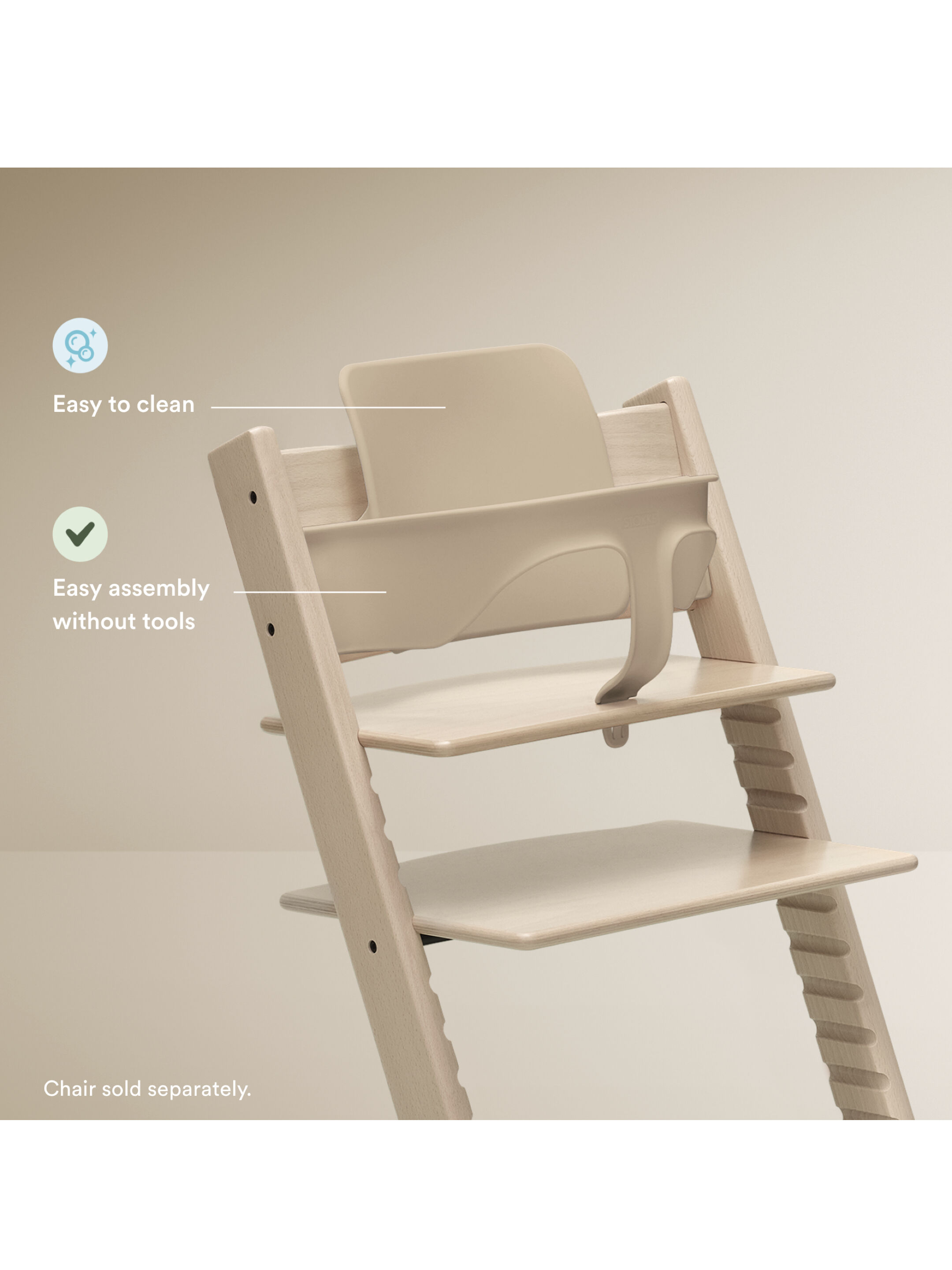 Stokke Tripp Trapp Baby Set - Serene Pink image number 4