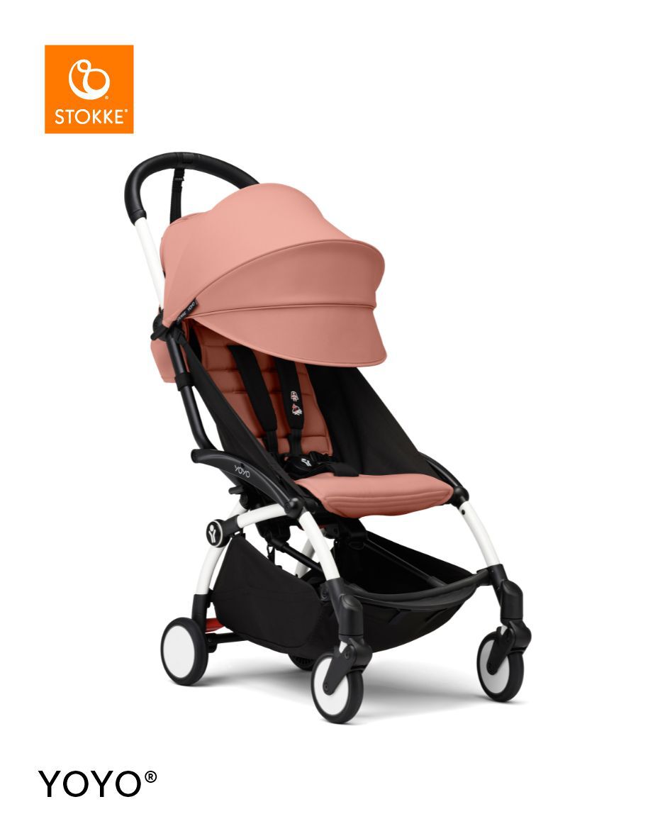 Stokke YOYO3 White Frame with 6+ Color Pack - Ginger & Cup Holder (3 Pieces) image number 2