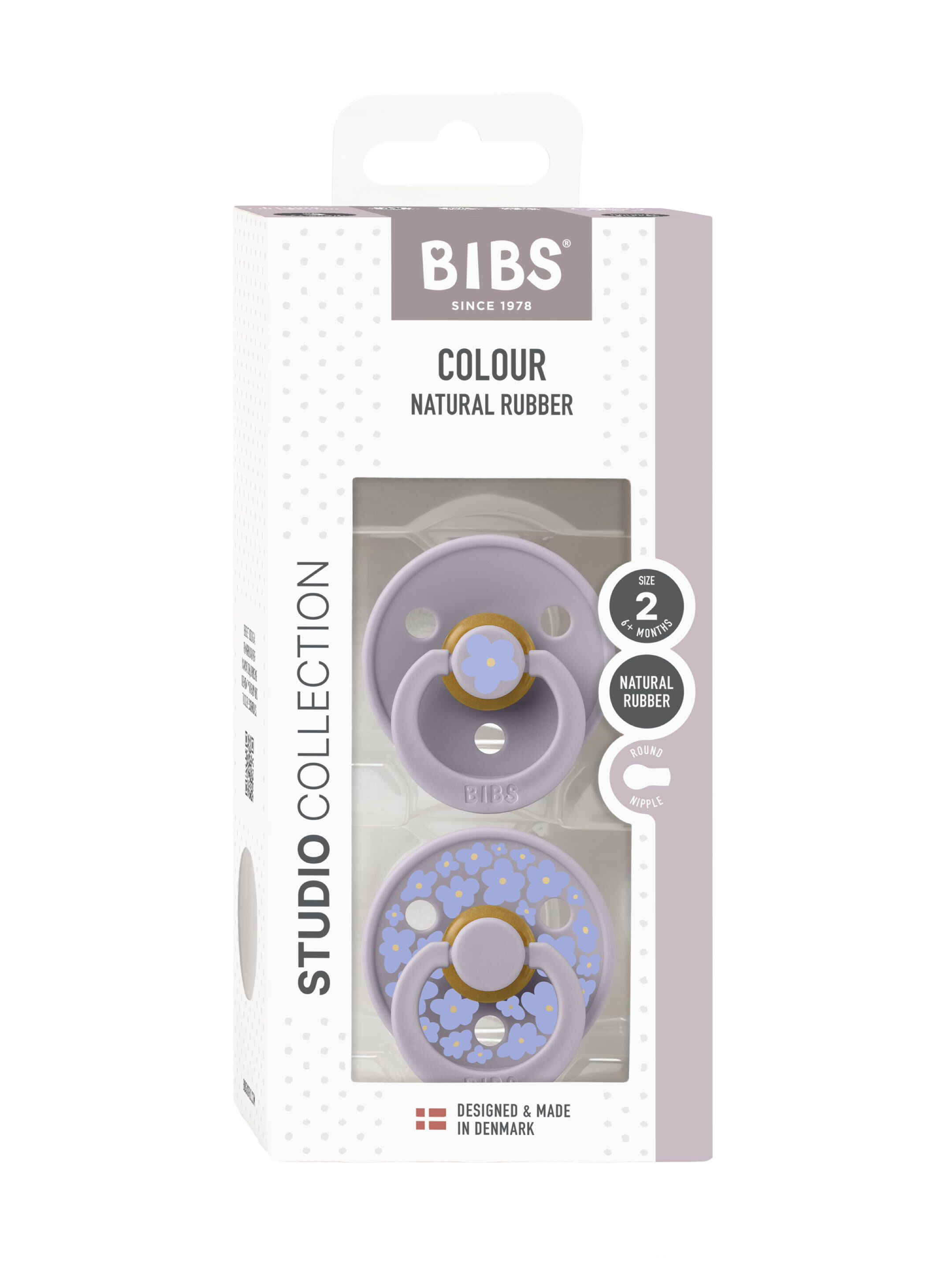 Bibs 2 Pack Colour Daisy Latex S2 - Fossil Grey Mix (6+ months) image number 3