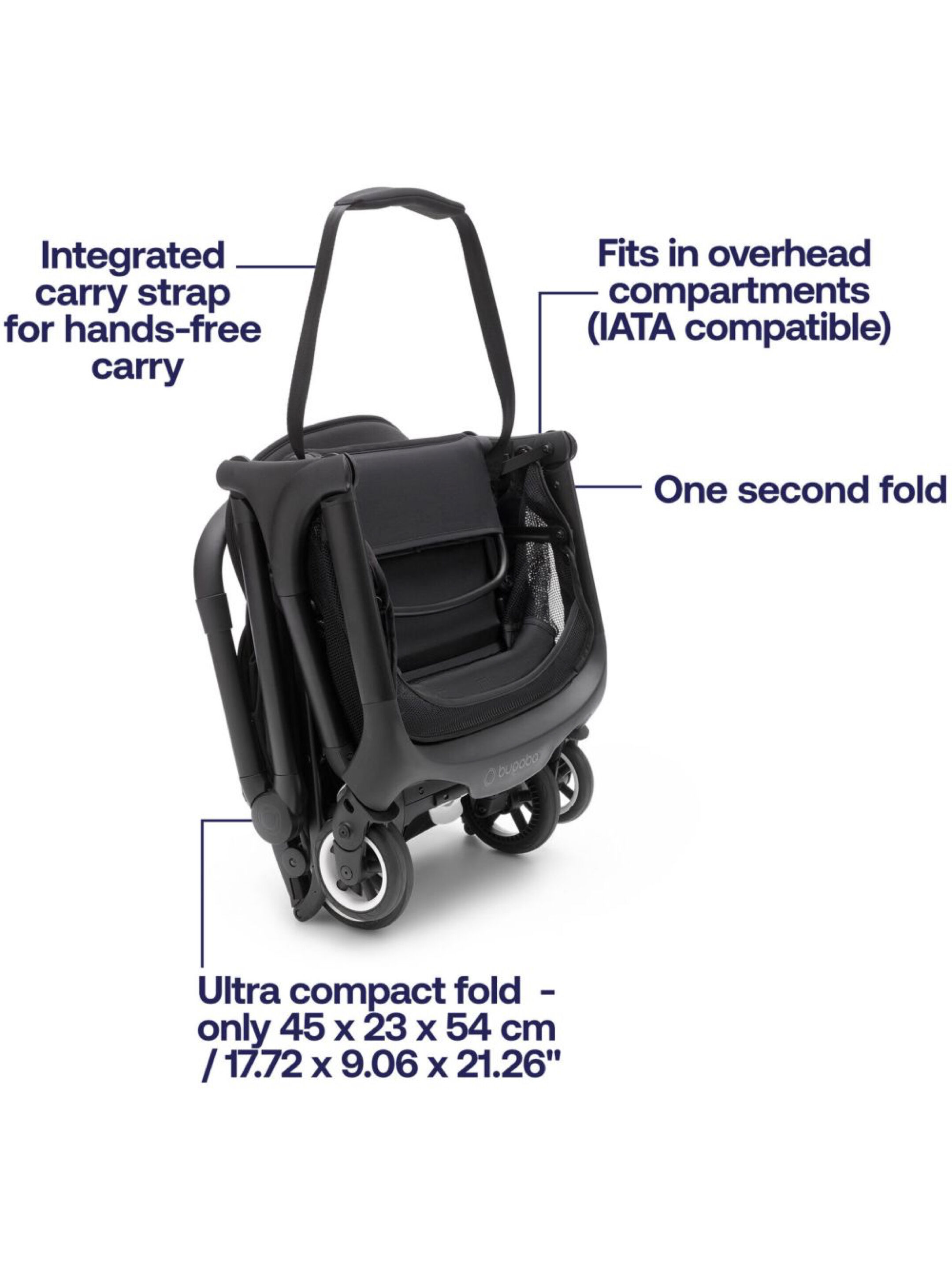 Bugaboo - Butterfly Complete Stroller - Black/Forest Green image number 7