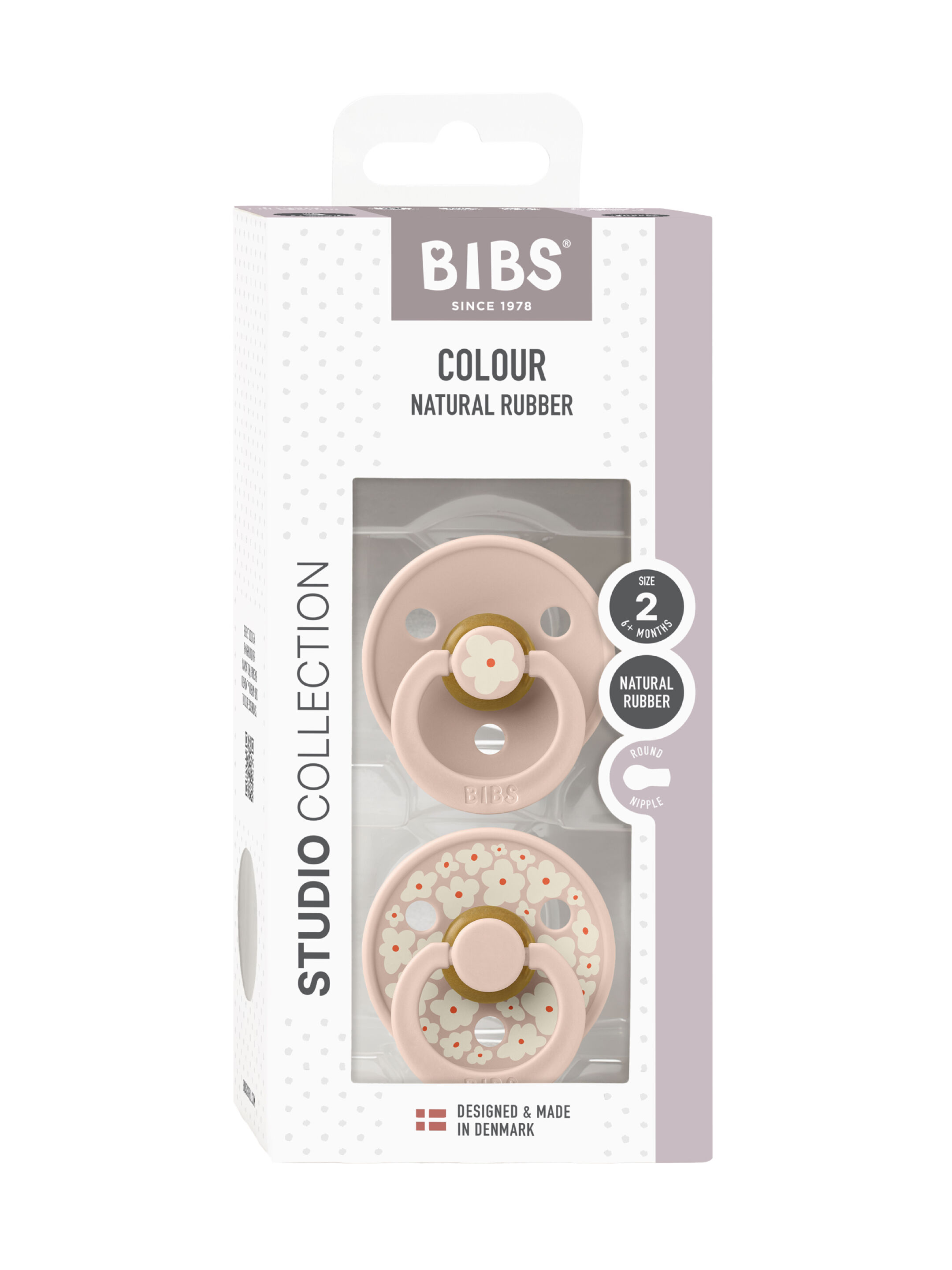 Bibs 2 Pack Colour Daisy Latex S2 - Blush Mix (6+ months) image number 3