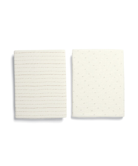 Universal Crib Sheets - Oatmeal (Pack of 2) image number 2