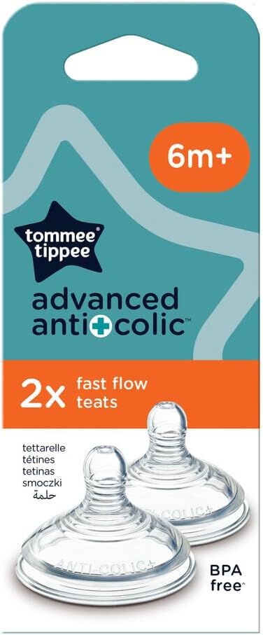 Tommee Tippee Advance Anti-Colic Fast Flow Teat (Pack of 2)