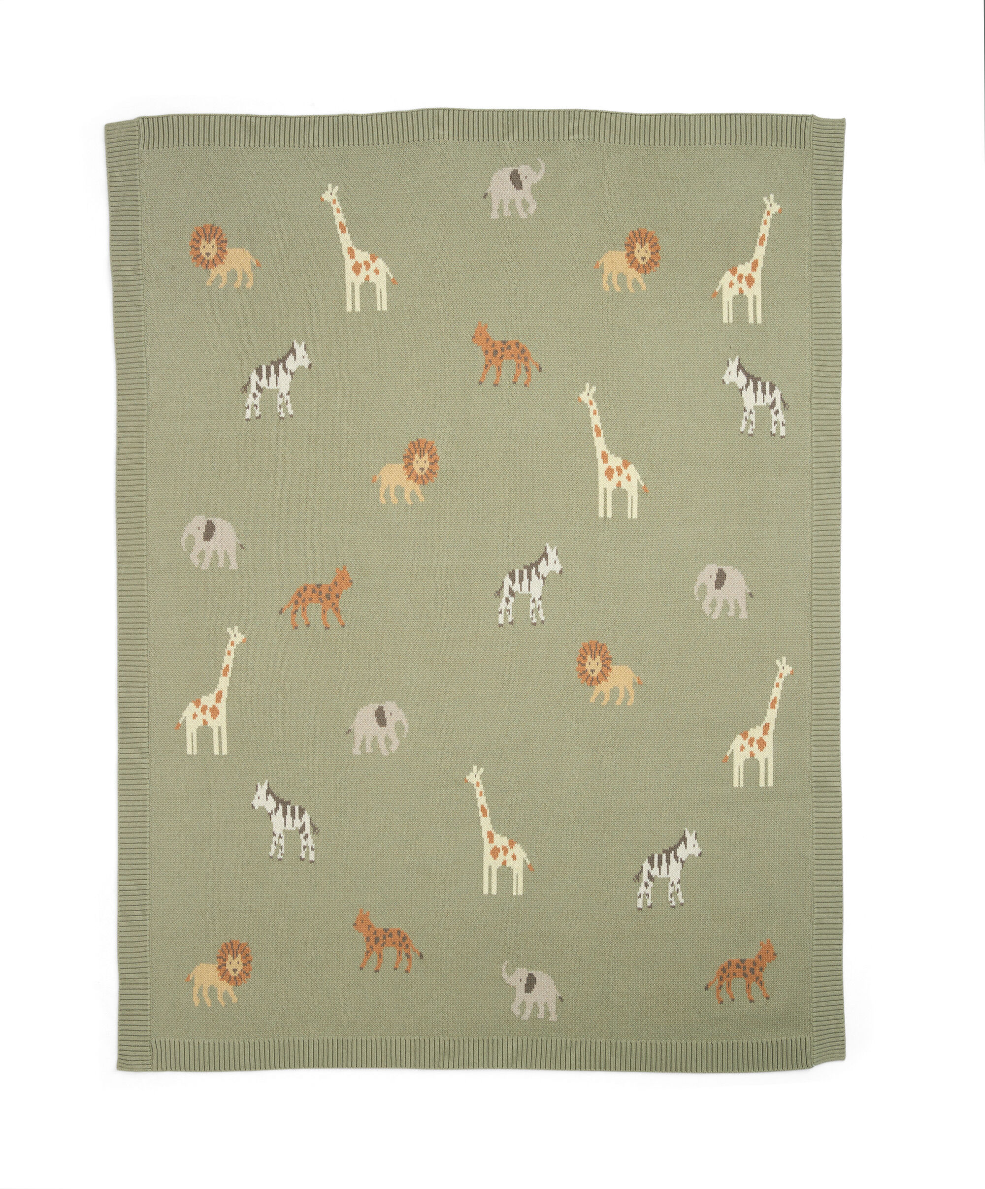 Knitted Blanket - Safari Sage image number 5
