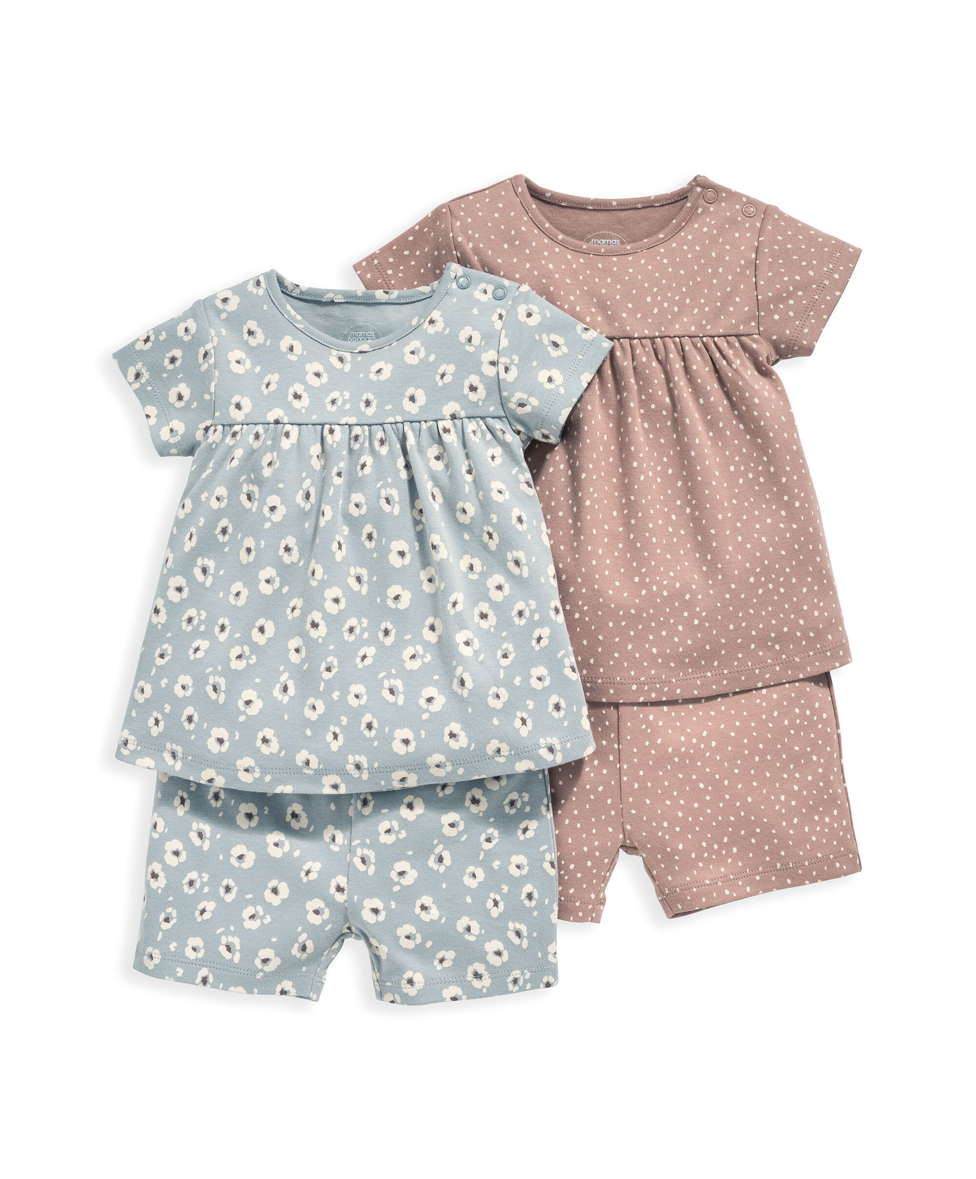 2 Pack Contemp Floral Pyjamas Short image number 2