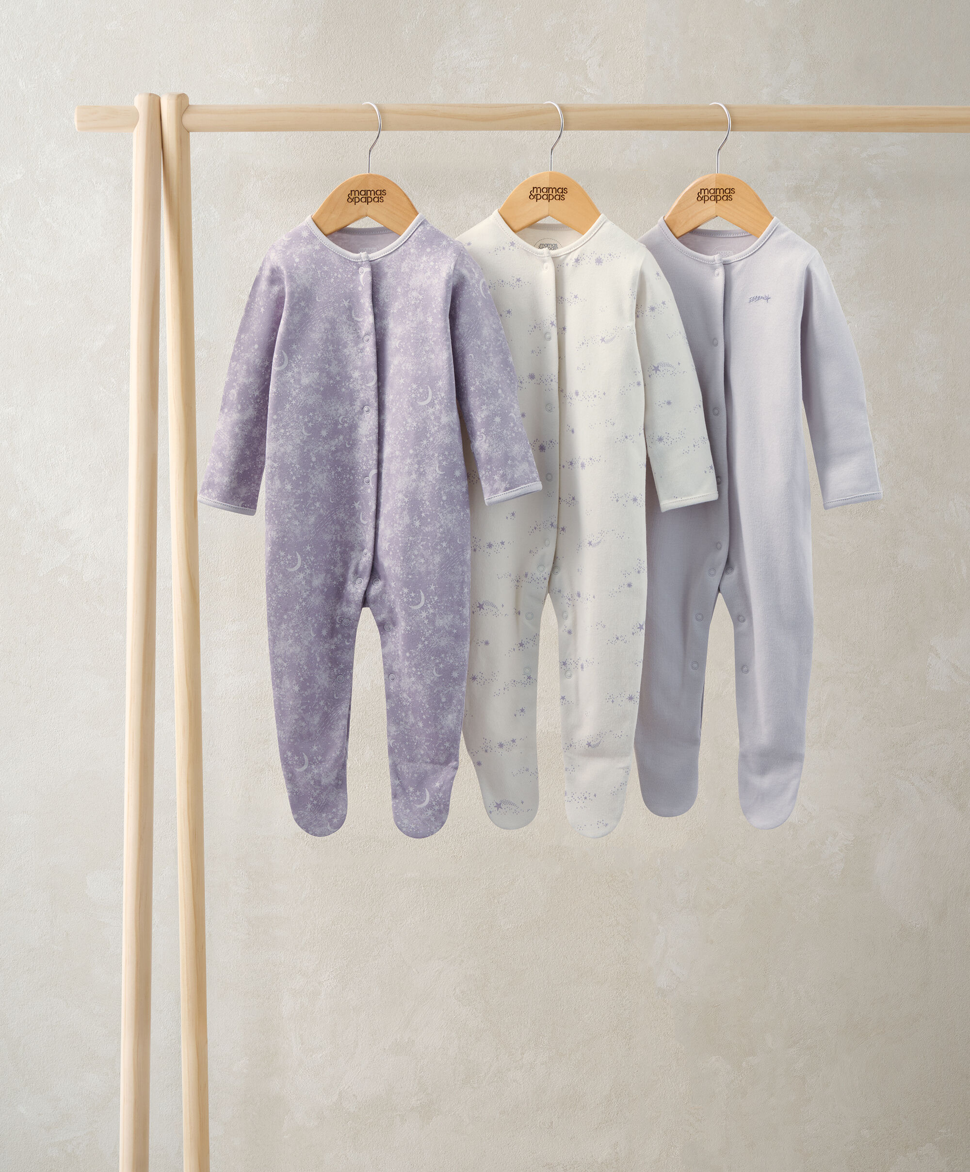 Mystical Stargazing Sleepsuits (Pack of 3) image number 1