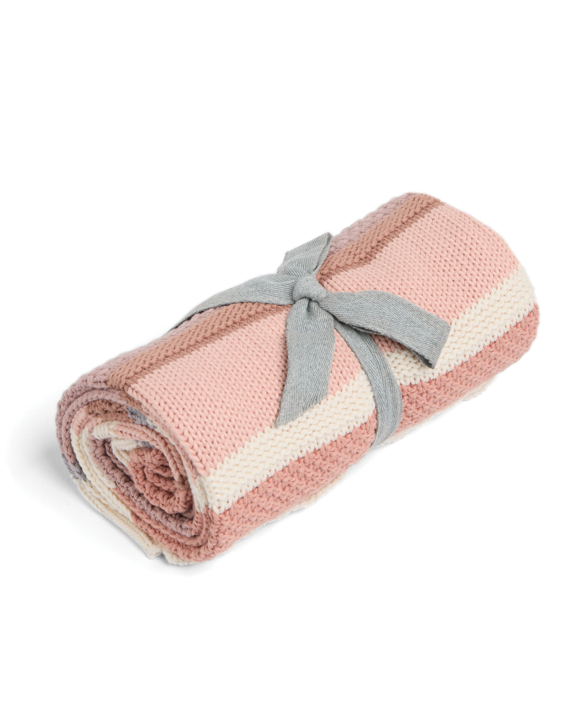 Knitted Blanket - Pink Block image number 3