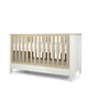 Harwell 4 Piece Cotbed with Dresser Changer, Wardrobe, and Essential Fibre Mattress Set- White image number 9