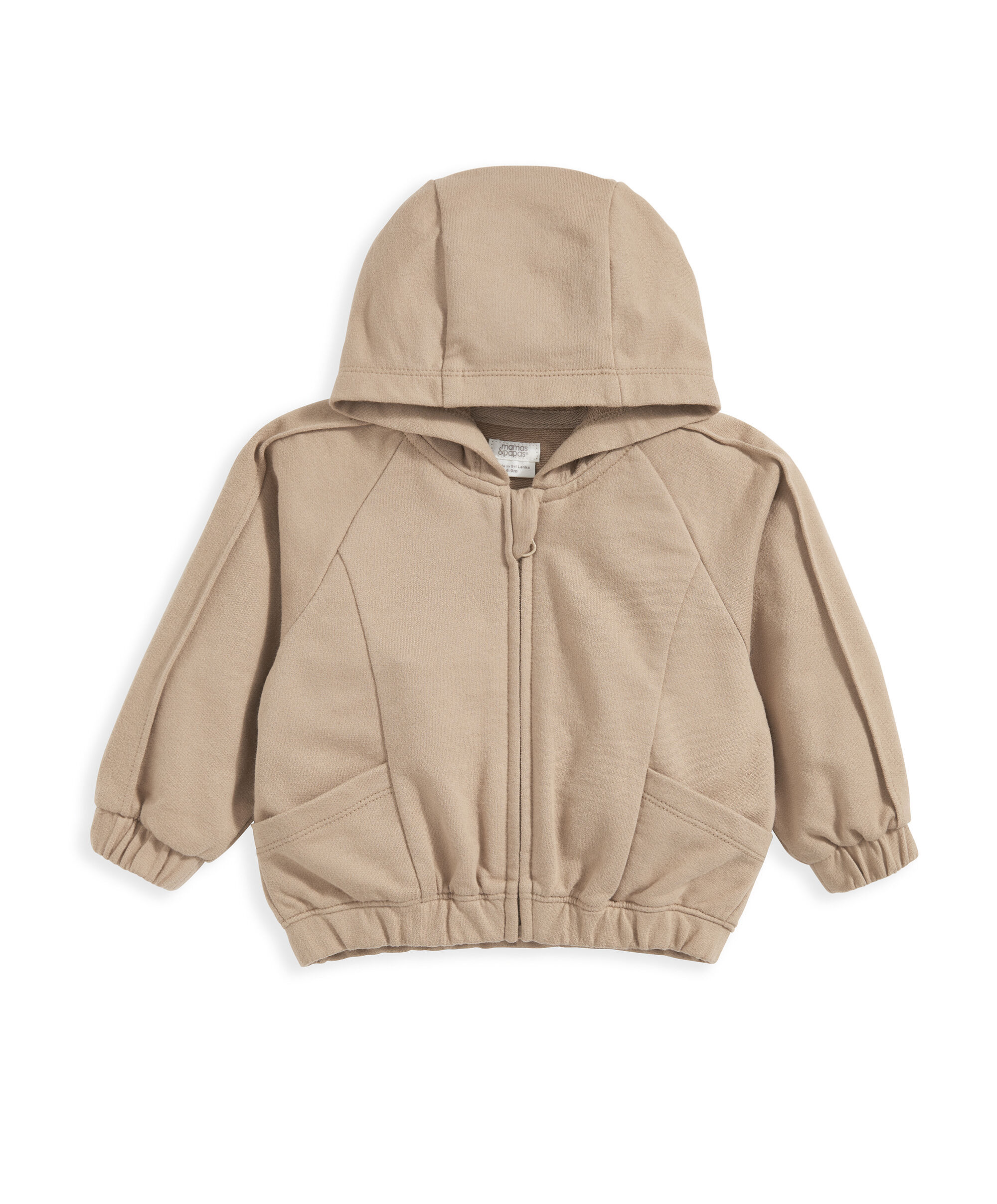 Zip Hoodie - Taupe image number 2