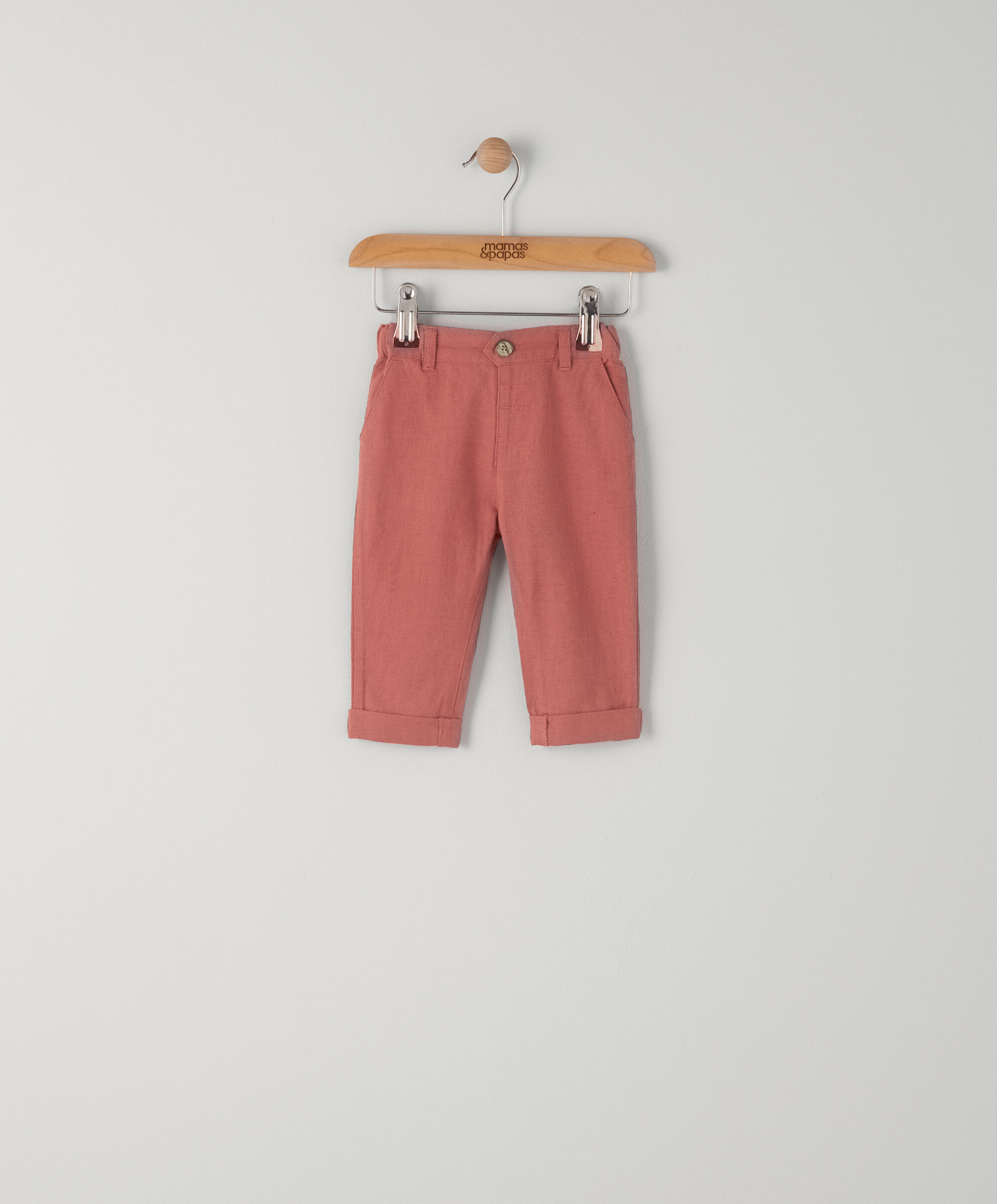 Orange Linen Trouser image number 1