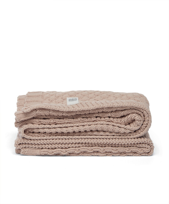 Knitted Blanket - Pink image number 3