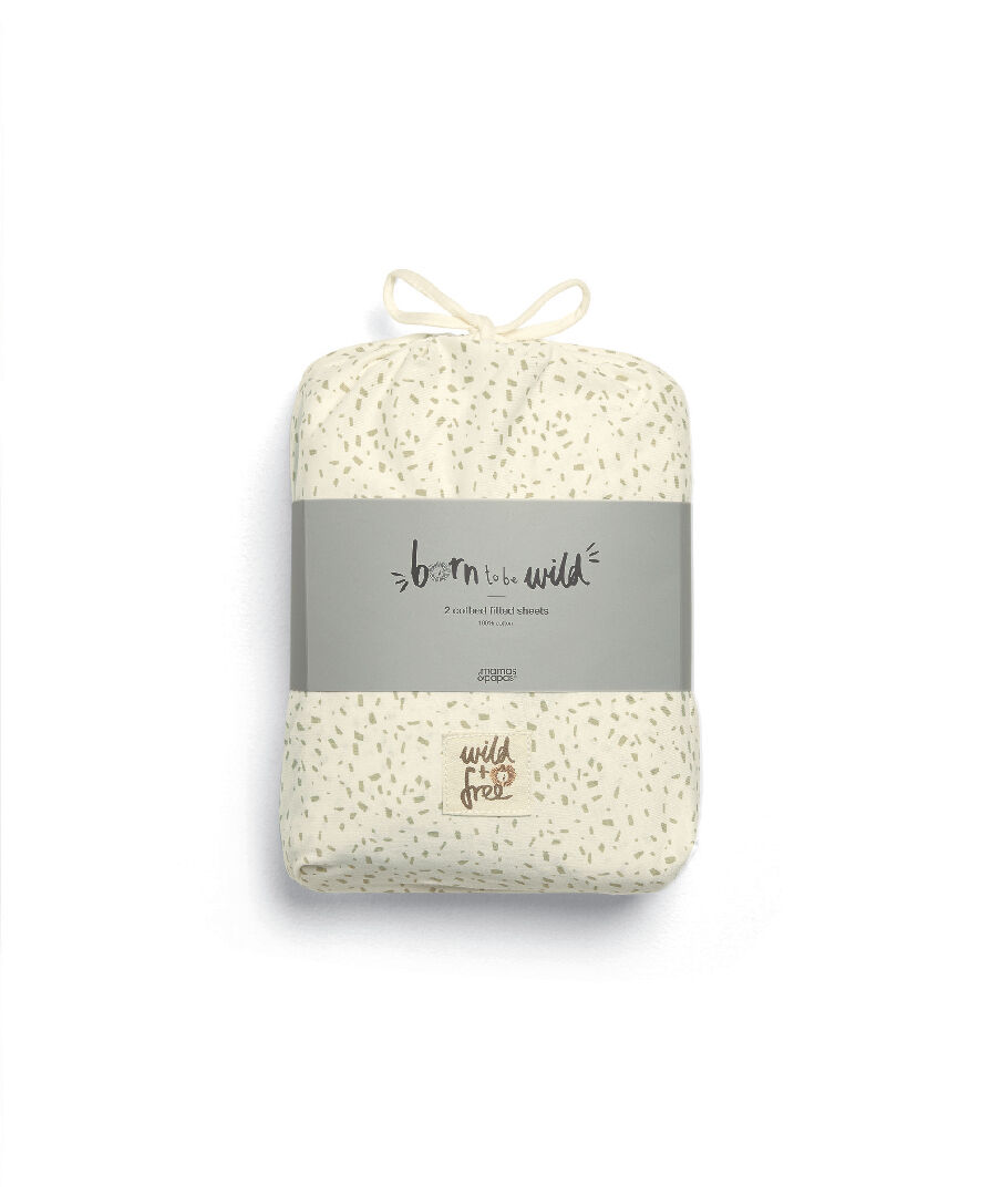 Speckle &amp; Cream Fitted Sheets - Multipack Of 2 image number 2