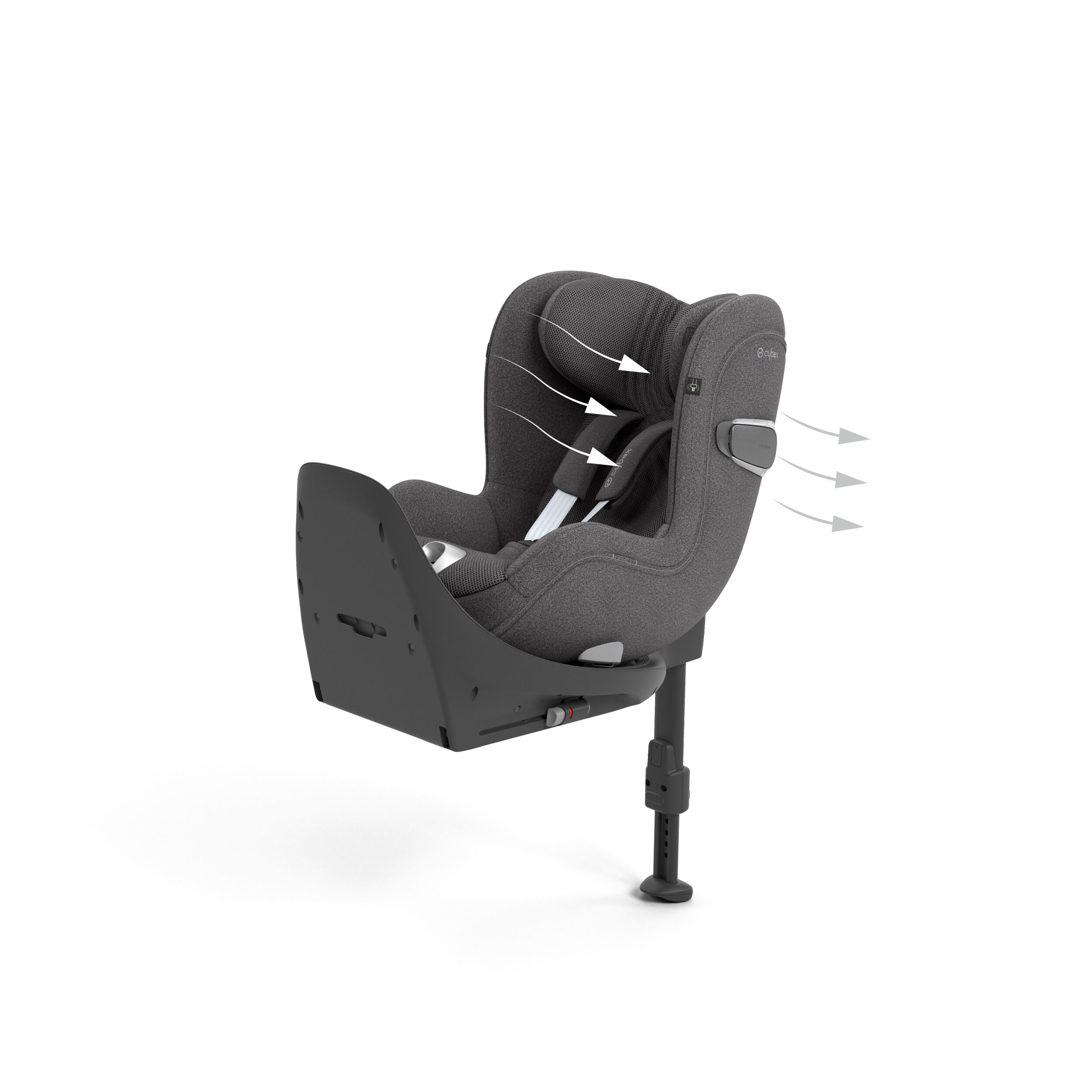Cybex Sirona T I-Size Plus Car Seat with Sun Canopy - Mirage Grey image number 3